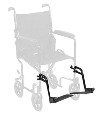 Complete Medical Wheelchairs & Accessories Footrests Set for 10950F Black (Pair)