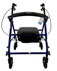 Complete Medical Mobility Products ROLL WITH ME Steel Rollator w/6" Wheels, K/D, Blue, Case/2