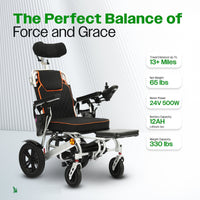Fold & Travel Mobility WHEELCHAIR PANTHER- Electric Wheelchair for Adults, All Terrain Lightweight Foldable Wheelchairs
