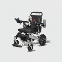 Fold & Travel Mobility WHEELCHAIR WOLF Black Folding Electric Wheelchair, 330lbs Capacity, 25mi Range