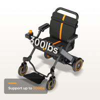 Fold & Travel Mobility Wheelchair Electric Wheelchair with Smart Walking Support | W1