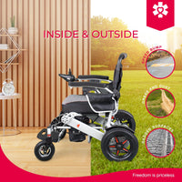 Fold & Travel Mobility Electric Wheelchair Mammoth Ergonomic All Terrain Compact Electric Wheelchair