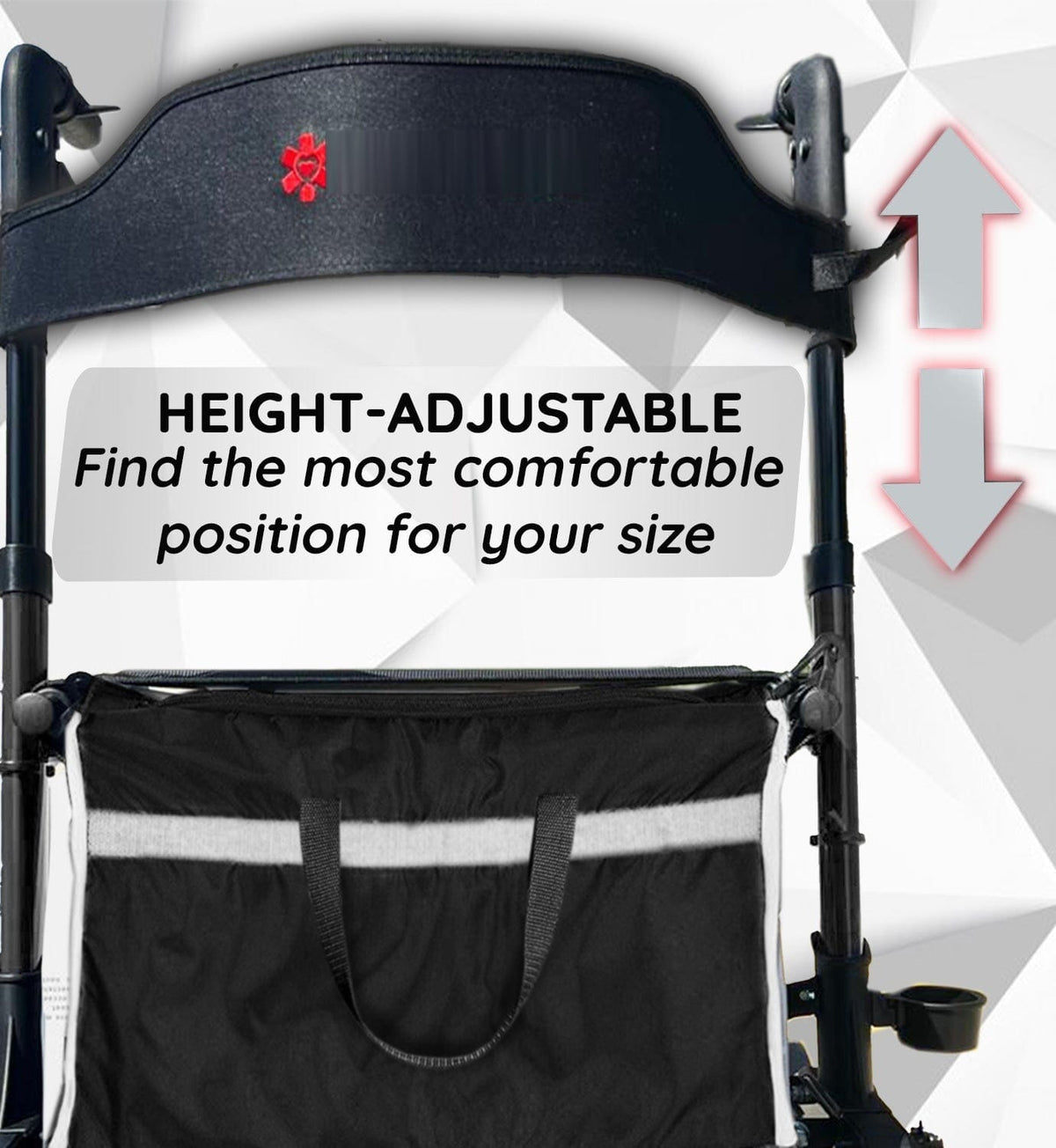 Fold & Travel Mobility Rollator Walker EasyCarryMate Rollator