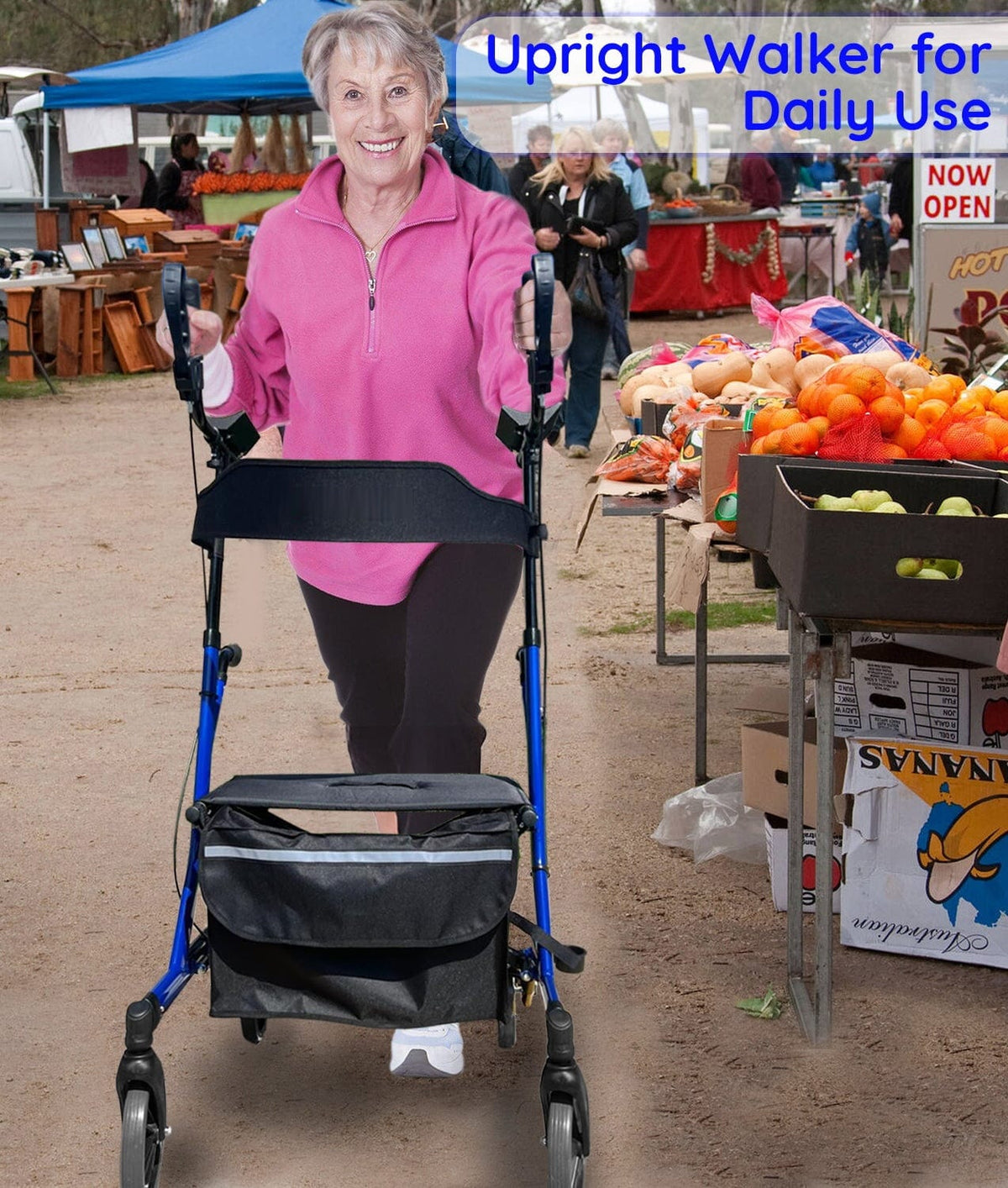 Fold & Travel Mobility Rollator Walker BreezeStride Rollator
