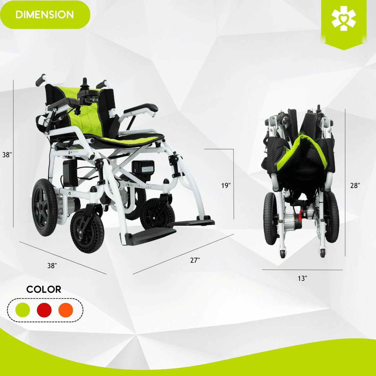 Fold & Travel Mobility Electric Wheelchair Phoenix