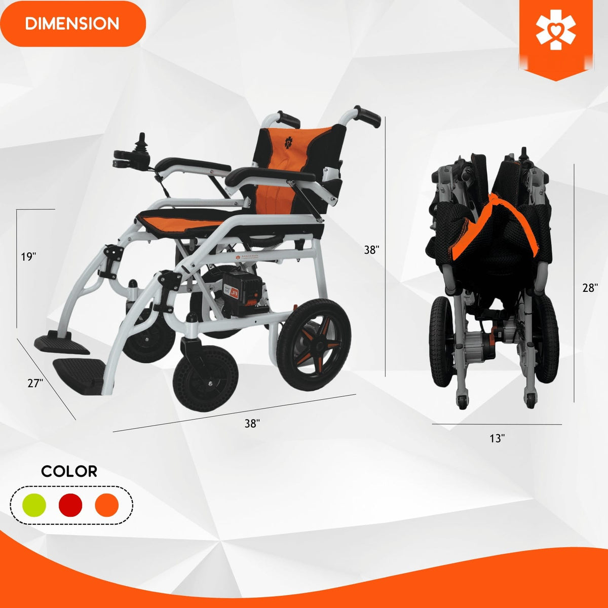 Fold & Travel Mobility Electric Wheelchair Phoenix