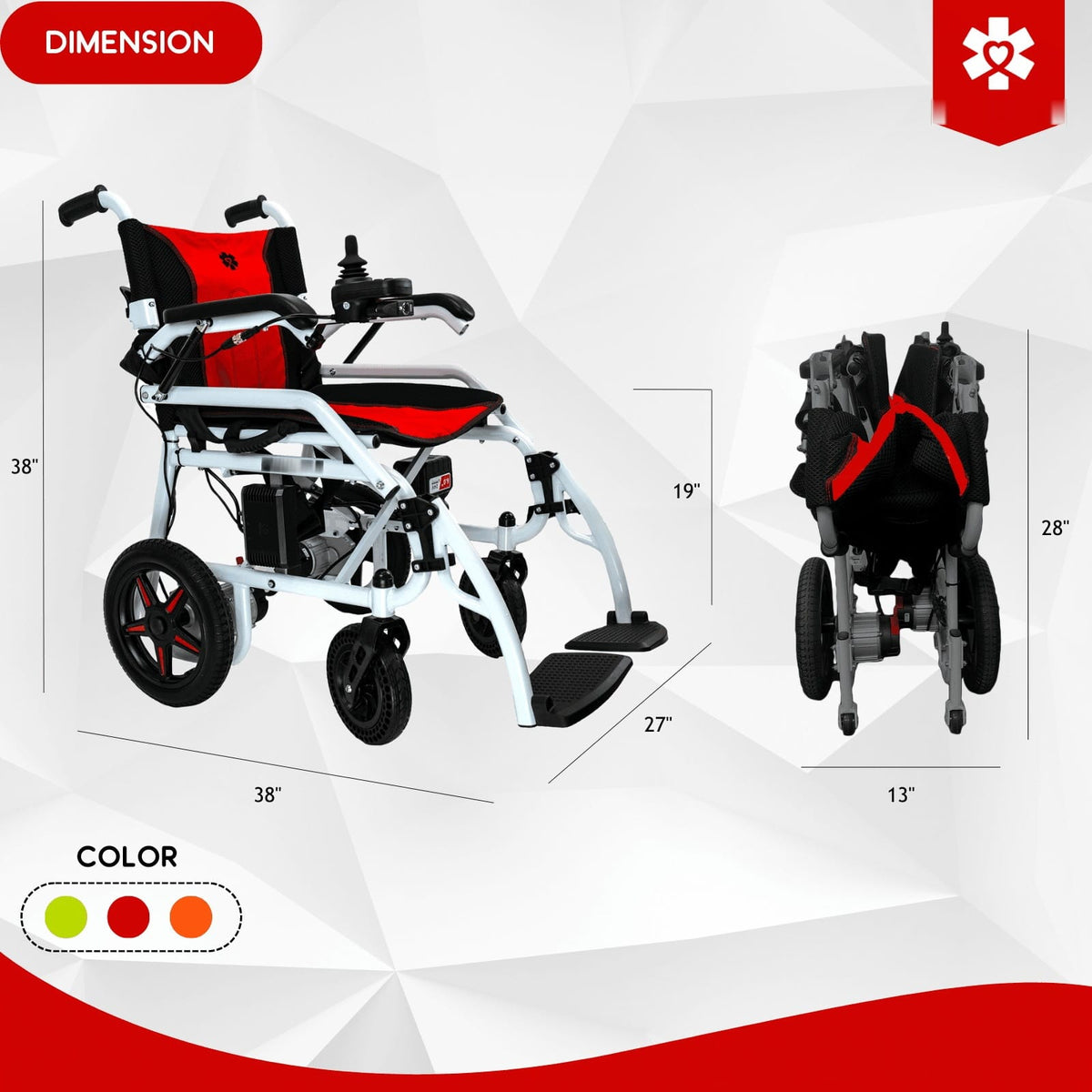 Fold & Travel Mobility Electric Wheelchair Phoenix