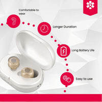 Fold & Travel Mobility Assisted Living Devices Rechargeable Over the Counter Hearing Amplifier