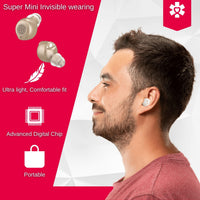 Fold & Travel Mobility Assisted Living Devices Rechargeable Over the Counter Hearing Amplifier