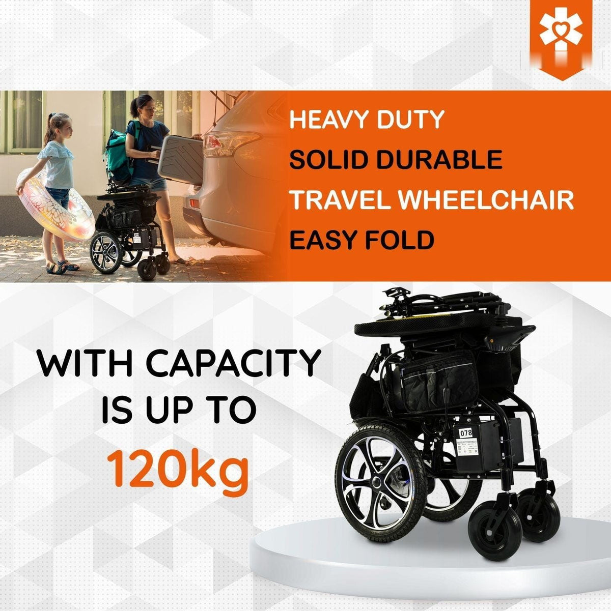 Fold & Travel Mobility Electric Wheelchair Hercules Lite