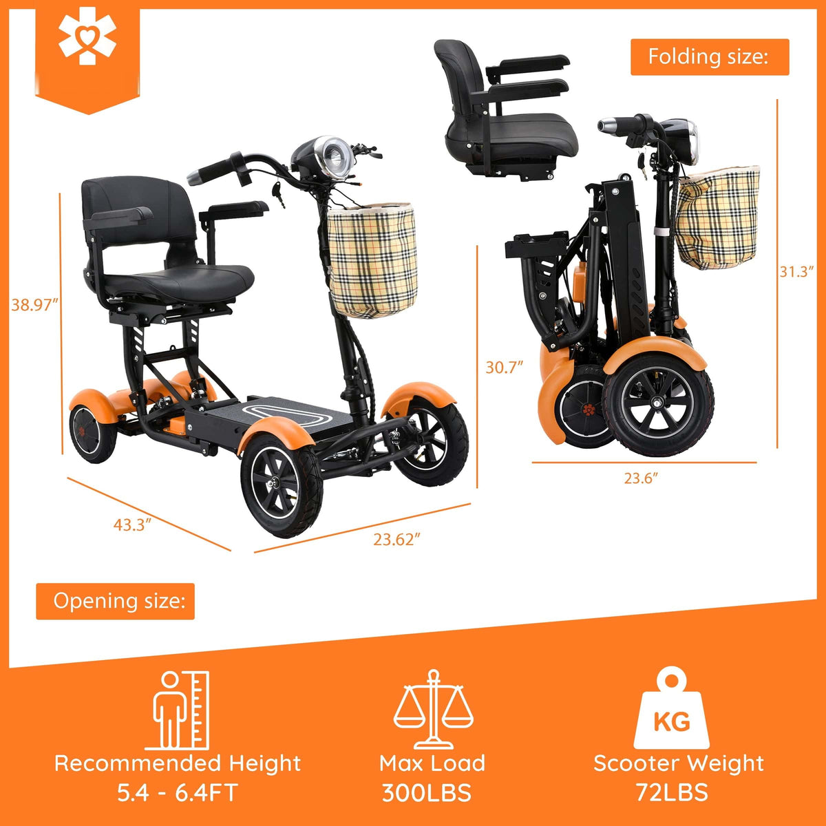 Fold & Travel Mobility Mobility Scooter Dragon Mobile EX