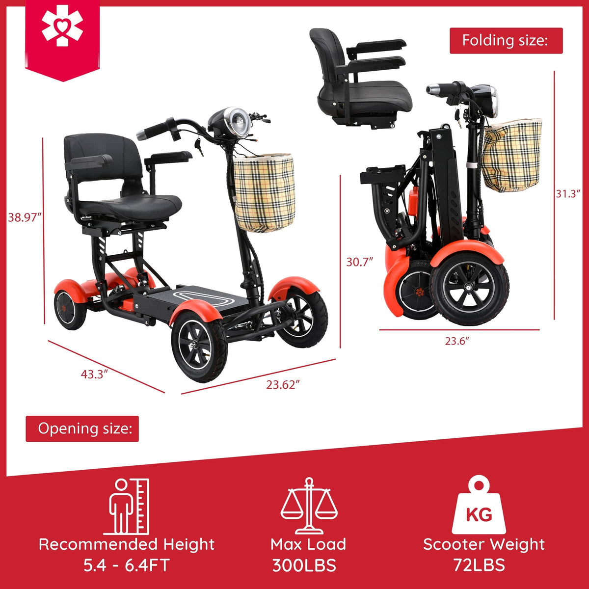 Fold & Travel Mobility Mobility Scooter Dragon Mobile EX