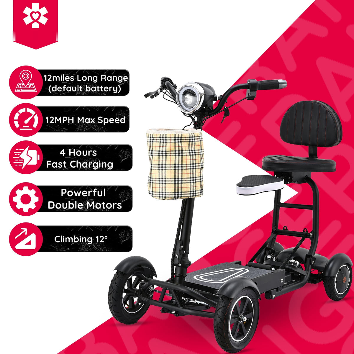 Fold & Travel Mobility Mobility Scooter Dragon Mobile