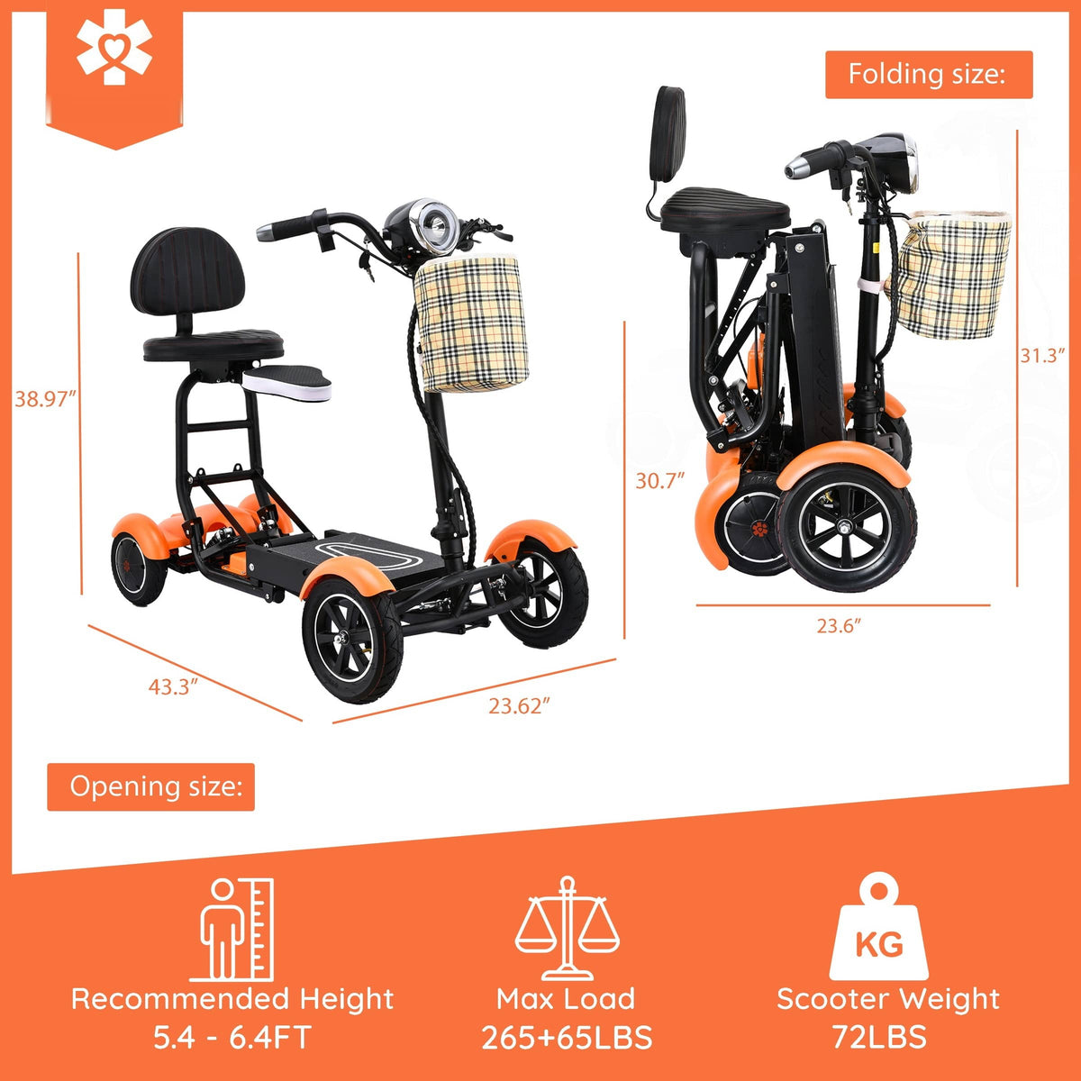 Fold & Travel Mobility Mobility Scooter Dragon Mobile