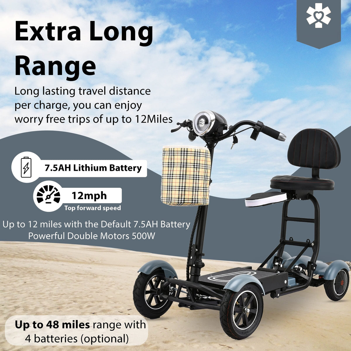 Fold & Travel Mobility Mobility Scooter Dragon Mobile