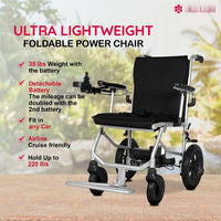 Fold & Travel Mobility Electric Wheelchair Lite Wanderer