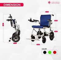 Fold & Travel Mobility Electric Wheelchair Lite Wanderer