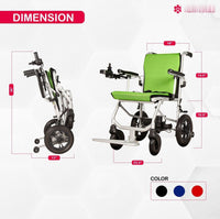 Fold & Travel Mobility Electric Wheelchair Lite Wanderer