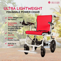 Fold & Travel Mobility Electric Wheelchair Lite Wanderer