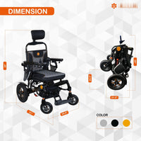 Fold & Travel Mobility Electric Wheelchair Thunderbolt Auto Recline