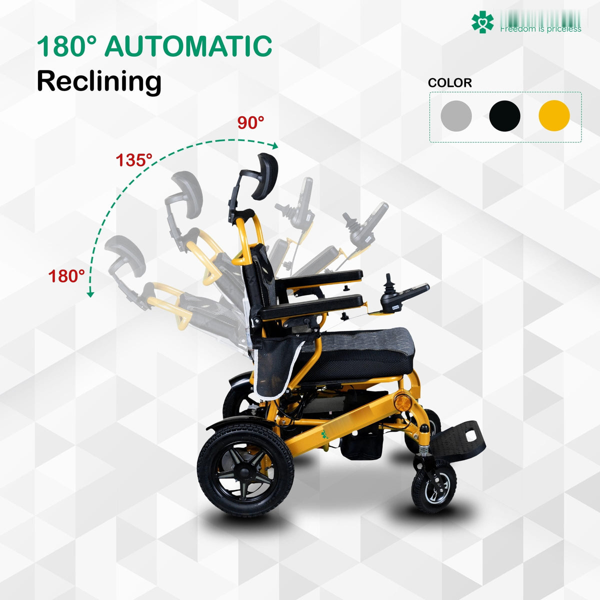 Fold & Travel Mobility Electric Wheelchair Thunderbolt Auto Recline