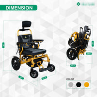 Fold & Travel Mobility Electric Wheelchair Thunderbolt Auto Recline