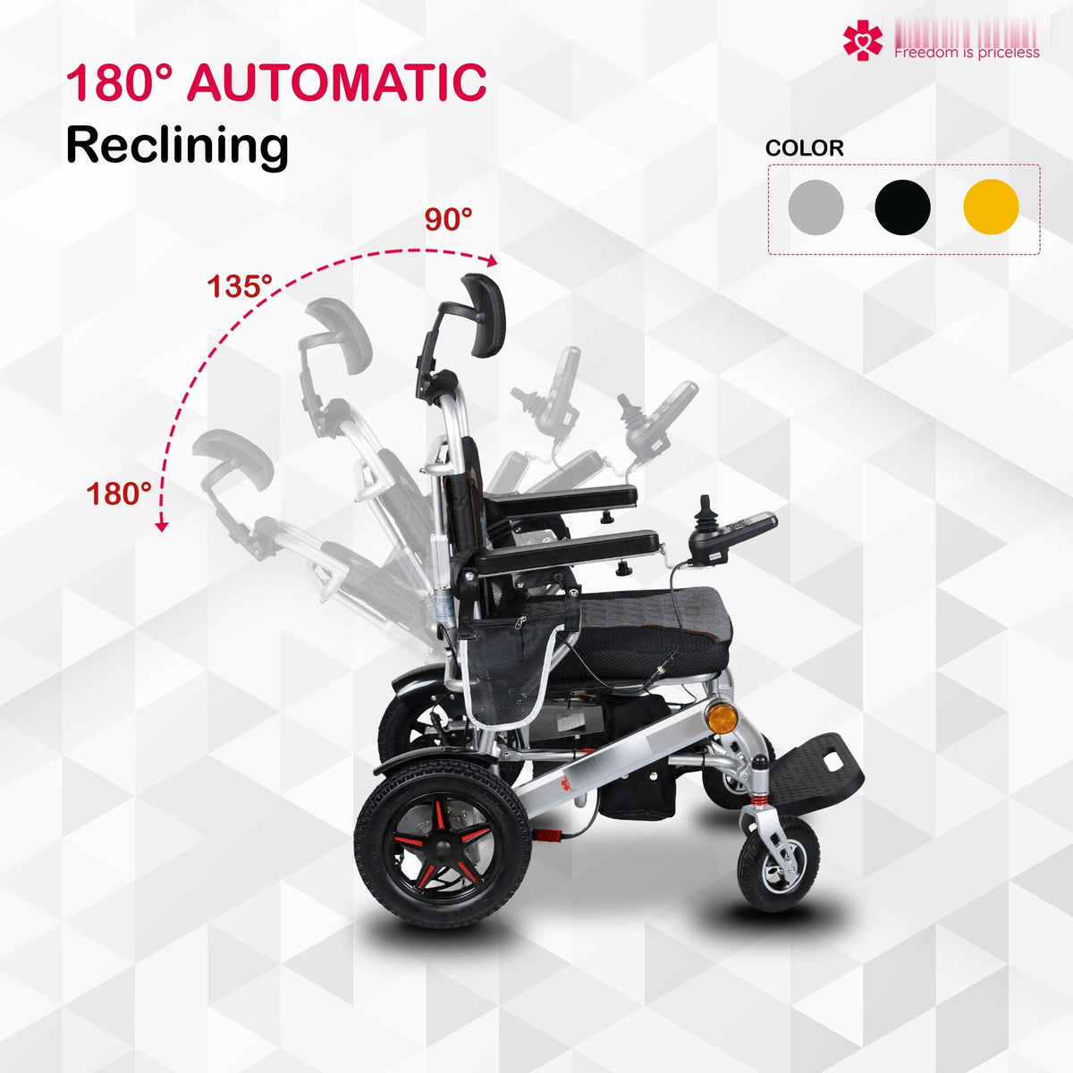 Fold & Travel Mobility Electric Wheelchair Thunderbolt Auto Recline