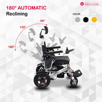 Fold & Travel Mobility Electric Wheelchair Thunderbolt Auto Recline