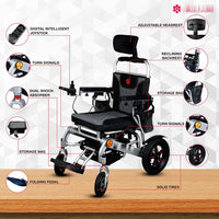 Fold & Travel Mobility Electric Wheelchair Thunderbolt Auto Recline