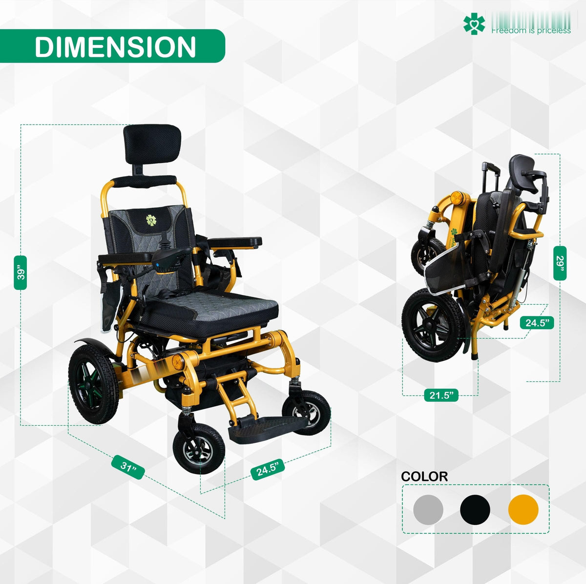 Fold & Travel Mobility Electric Wheelchair Thunderbolt