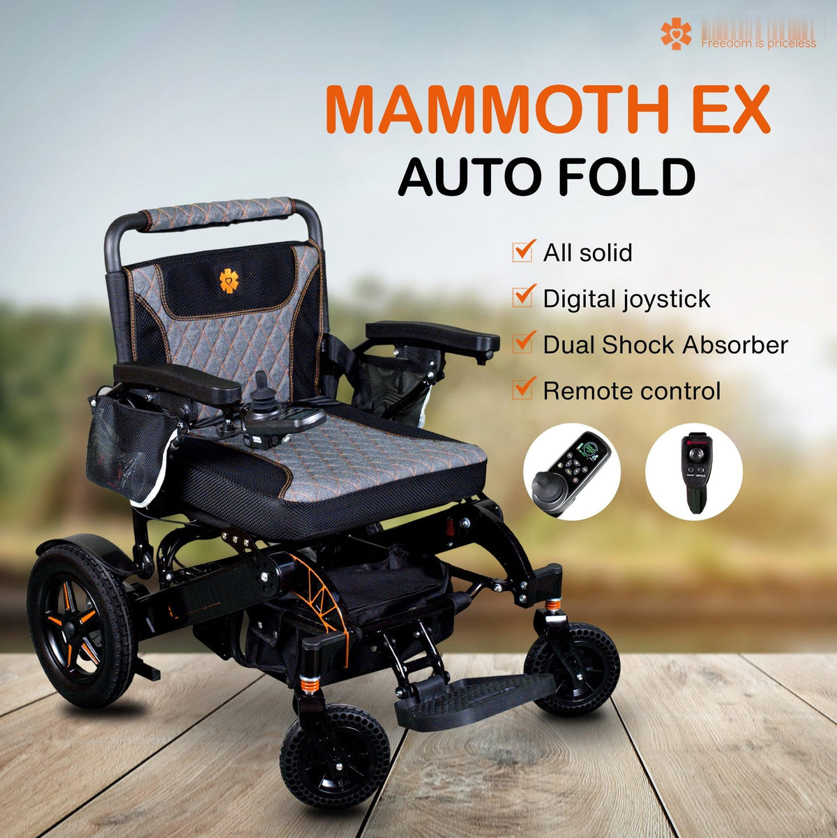 Fold & Travel Mobility Electric Wheelchair Mammoth
