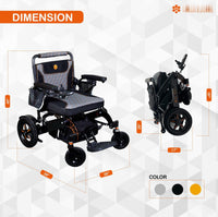 Fold & Travel Mobility Electric Wheelchair Mammoth