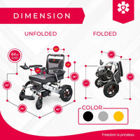 Fold & Travel Mobility Electric Wheelchair Mammoth