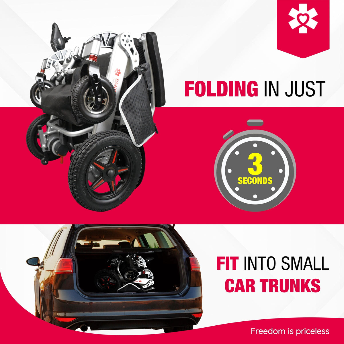 Fold & Travel Mobility Electric Wheelchair Mammoth