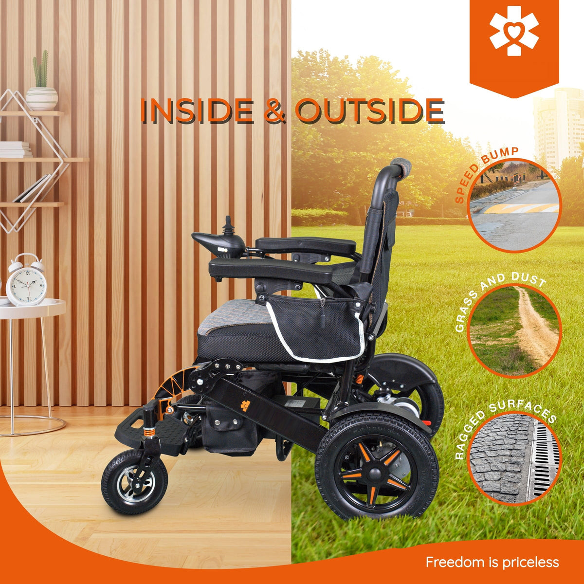 Fold & Travel Mobility Electric Wheelchair Mammoth