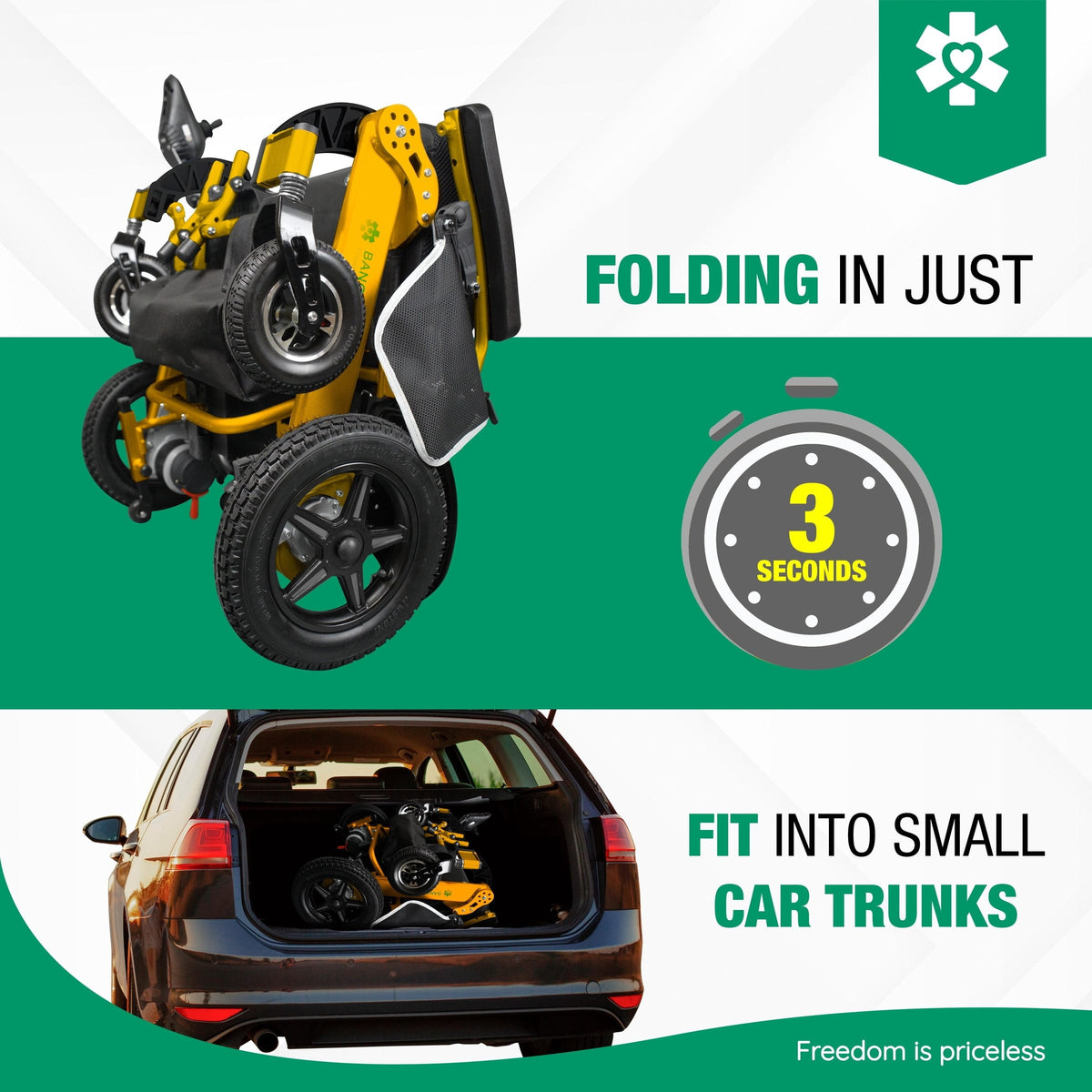 Fold & Travel Mobility Electric Wheelchair Mammoth