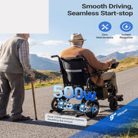 Fold & Travel Mobility accessibility equipment E310H Folding Heavy-Duty Electric Wheelchair