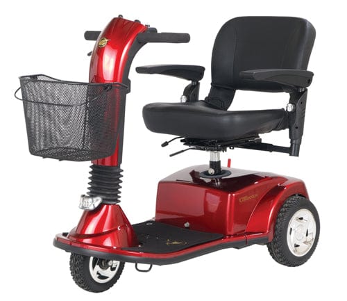 Complete Medical Mobility Products CompanionTM 3-Wheel Electric Scooter Vermillion Red MidSize