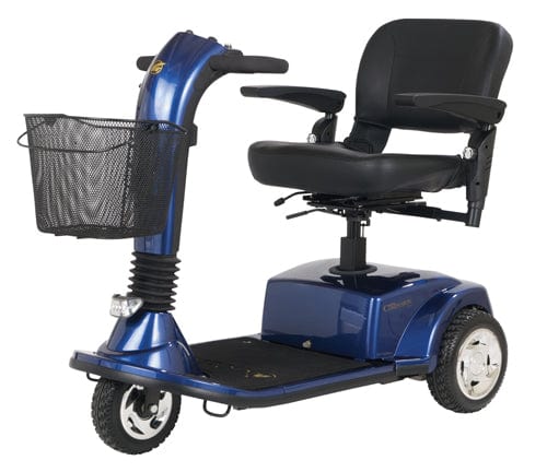 Complete Medical Mobility Products CompanionTM II 3-Wheel Elec Scooter Arctic Blue Full-Size