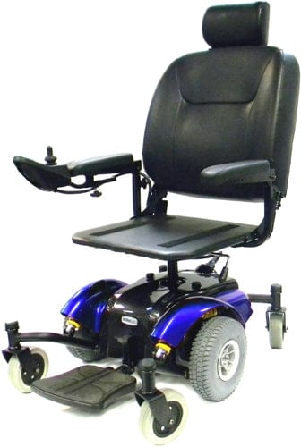 Complete Medical Wheelchairs & Accessories Intrepid Mid Wheel Drive Power Wheelchair 20" Midnight Blue