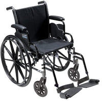 Complete Medical Wheelchairs & Accessories K3 Wheelchair Ltwt 18" w/DDA & ELR Cruiser III