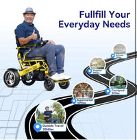 Lightweight Foldable Electric Wheelchair Compact Powerful