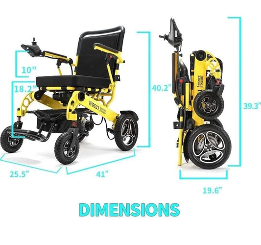Lightweight Foldable Electric Wheelchair Compact Powerful