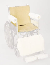 Complete Medical Wheelchairs & Accessories Synthetic Sheepskin Wheelchair Seat & Backrest Pads