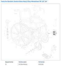 Complete Medical Wheelchairs & Accessories Wheelchair Fork Bearing only