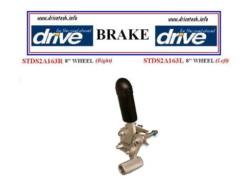 Complete Medical Wheelchairs & Accessories Brake, Left 8" Wheel for Pollywog 1 each