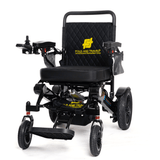 Fold And Travel Auto Fold Remote Control Lightweight Portable Electric Power Wheelchair - Black Frame