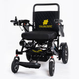 Fold And Travel Lightweight Foldable Remote Control Portable Electric Power Wheelchair - Black Frame