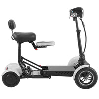 Fold & Travel Mobility Mobility Scooter Mobility Scooter Cruiser City Hopper 4 Wheel Electric Scooter Medical Mobility Aid ( WHITE )