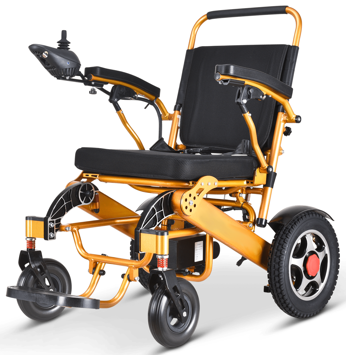Fold and Travel Electric Wheelchair Electric Wheelchair with Remote Control Transport Folding Air Travel Power Wheelchair 19" Wide Seat